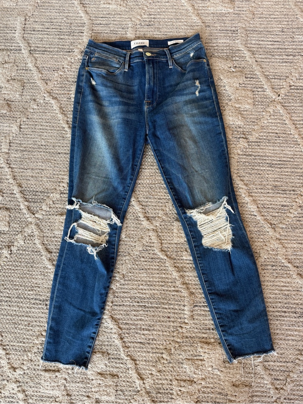 Frame Denim le high skinny crop